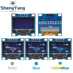 TZT 0.96 인치 OLED 4PIN 7PIN IIC 직렬 흰색 디스플레이 모듈 Arduino 용 128X64 I2C SSD1306 12864 LCD 스크린 보드