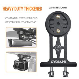 CYCLAMI NiteRider 어댑터 스포츠 액션 카메라 Garmin XOSS G+ IGSPORT RAVEMEN용 확장형 전면 마운트 자전거 핸들바 마운트