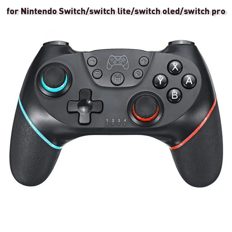 무선 컨트롤러 호환-Nintendo Switch 조정 가능한 터보, PC/NS Lite 콘솔용 6축 진동 게임 패드 포함