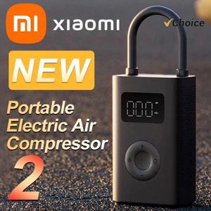 Xiaomi Mijia 공기 펌프 2 25% 속도 부스트 미니 휴대용 전기 공기 압축기 보물 150PSI Type-C LED Multitool 팽창기 Xiomi
