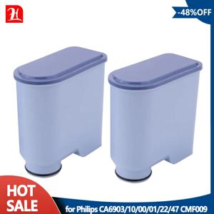 필립스 Saeco AquaClean 필터 Descaling CA6903/10/00/01/22/47 CMF009 용 2 세트 CMF009 커피 머신 워터 필터 교체