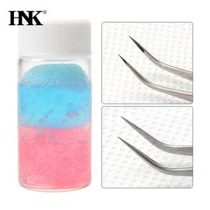 25ml 속눈썹 족집게 클리너 속눈썹 연장 족집게 접착제 리무버 액체 및 스폰지 볼 청소 접착제로 청소 도구