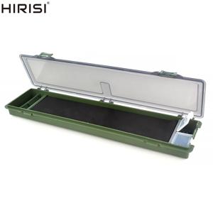 Hirisi 잉어 낚시 태클 상자 핀이있는 뻣뻣한 헤어 리그 보드 잉어 낚시 리그 상자 지갑 리그 보관 상자