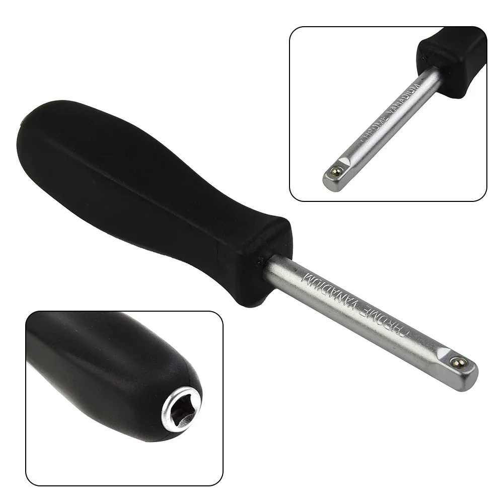150 MM 스패너 1/4 인치 암 스퀘어 드라이브 핸들 소켓 렌치 소형 플라잉 래칫 렌치 슬라이드로드 AD 커넥터