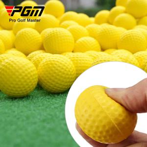 10Pcs 노란색 PU 폼 골프 공 스폰지 탄성 실내 야외 연습 훈련