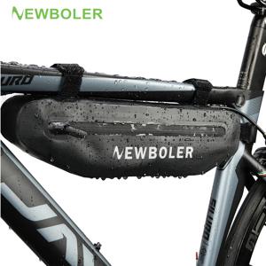 NEWBOLER 자전거 삼각형 가방 자전거 프레임 앞 튜브 가방 방수 사이클링 가방 배터리 파니에 포장 파우치 액세서리