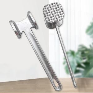 고기 Tenderizer 망치 19cm 가정용 알루미늄 합금 스테이크 금속 망치 주방 도구 헤비 듀티 내구성 양면 Tenderizer