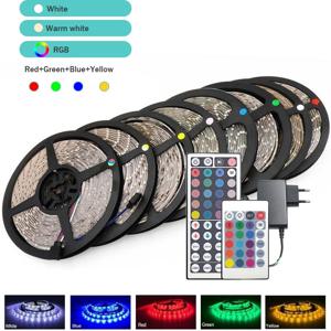 Led RGB 스트립 IP65 방수 4핀 따뜻한 화이트/레드/그린/블루/옐로우 3528/5050 DC12V 60LED/m 5m/롤 유연한 LED 조명