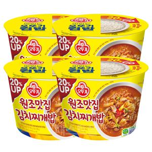 오뚜기컵밥 원조맛집 김치찌개밥 310g 4개