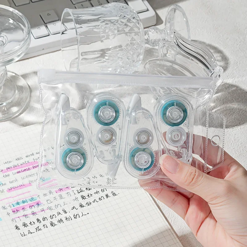4 개/대 5m * 6mm 양면 접착 도트 접착제 테이프 DIY Scrapbooking 콜라주 학교 문구 용품 롤러 테이프
