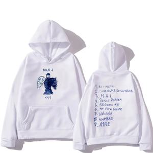 Milo J 까마귀 그래픽 인쇄 양털 힙합 운동복 후드 고딕 펑크 의류 Sudaderas 편안한 소프트 풀오버