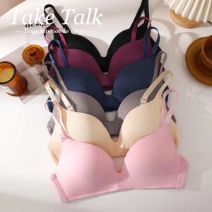 여성을위한 원활한 브래지어는 무선 컴포트를 밀어 친밀한 란제리 여성 소프트 스틸 링 Bralette 여성용 조절 가능한 스트랩
