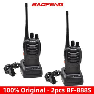 2Pcs BF888s Baofeng 워키 토키 장거리 송수신기 BF-888S 휴대용 양방향 라디오 BF 888S 아마추어 수신기 송신기
