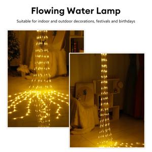폭포 유성우 문자열 조명 크리스마스 LED 휴일 3X3 미터/3X2 미터 LED 홈 커튼 휴일 장식 조명