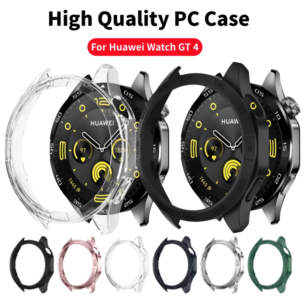 화웨이 시계 GT 4 46mm GT4 용 PC 케이스 화웨이 시계 GT4 46mm 커버 용 고품질 안티 스크래치 중공 범퍼 보호 쉘