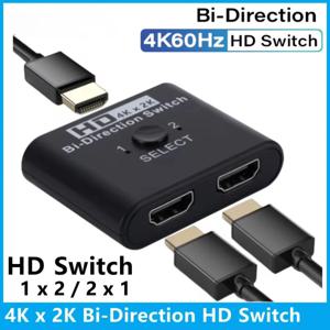 4K X 2K HDTV 스위치 양방향 2 포트 HDTV 분배기 스위치 노트북 PC PS3/4 TV 상자 모니터 TV 프로젝터 어댑터