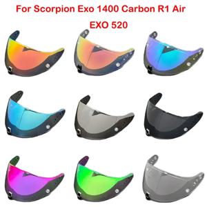 EXO 520 헬멧 바이저 렌즈 오토바이 풀 페이스 헬멧 바이저 렌즈 교체 렌즈 Scorpion Exo 1400 Carbon, R1 Air & EXO 520