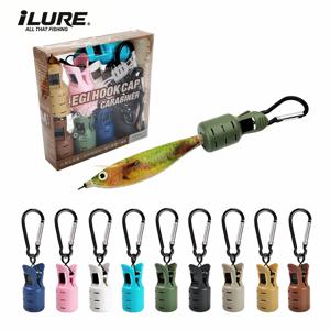 9PCS 오징어 지그 보호기 Webfoot Octopus Egi 후크 커버 오징어 우산 루어 캡 나무 새우 미끼 액세서리 Carabiner
