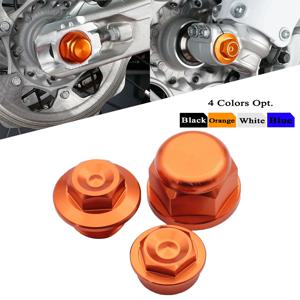 오토바이 CNC 전방 및 후방 휠 액슬 잠금 너트 나사 KTM SX SXF XC XCF EXC EXCF XCW SMR 85SX 125-530 2003-2020 2021 2022