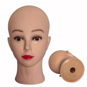 전문 메이크업 인형 머리 대머리 Manikin 모델 가발 스타일링 모자 만들기 미용 모자 모자를 쓰고 있죠 디스플레이 스탠드