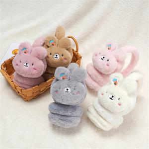 카툰 토끼 따뜻한 겨울 고양이 귀 귀마개, 어린이 따뜻한 귀 머프, 크리스마스 선물, 야외 방한 귀 커버