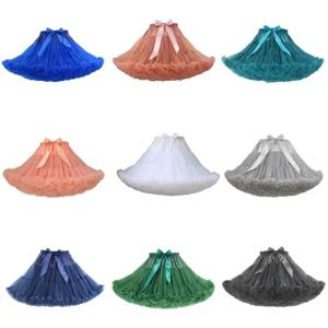 새로운 도착 여성 페티코트 Tulle 푹신한 짧은 빈티지 웨딩 신부 페티코트 언더 셔츠