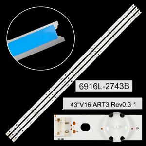LED 백라이트 스트립, 43LH590V 43LW641H 43LX570M 43LX770H 43 인치 V16.5 V16 ART3 2743 6916L-2743A 6916L-2743B LC430DUE FJ A1