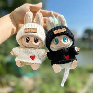 17cm 라부부 의상 인형용 패션 후드, 세련된 의류 및 액세서리