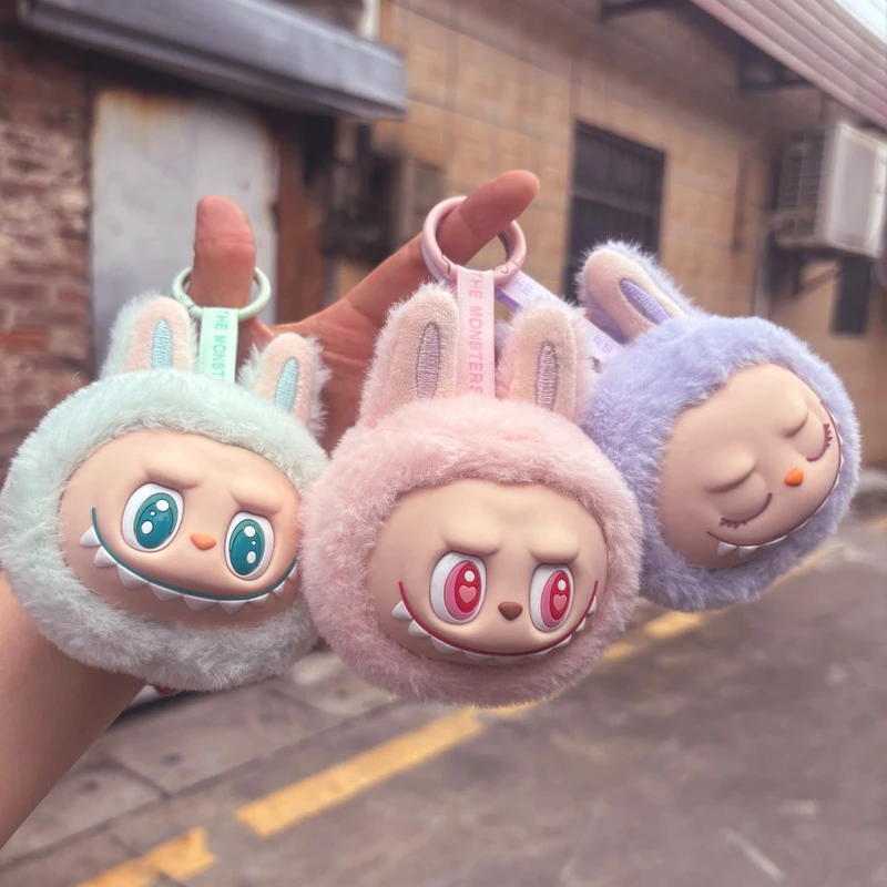라부부 시리즈 2 세대 멀티 컬러 귀여운 인형 머리 봉제 장난감, 배낭 펜던트 키체인, 애니메이션 주변 신비한 상자 선물