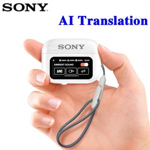 AI 이어폰 소니 무선 블루투스 헤드폰 AI 번역기 이어폰 터치 스크린 통신 APP 제어 기능이있는 147 개 언어
