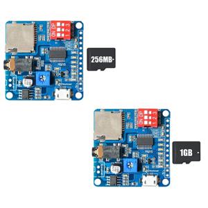 음성 재생 모듈 MP3 플레이어 모듈 + 256MB 메모리 카드 UART I/O 트리거 클래스 D 증폭기 보드 5W DY-SV5W 1Set