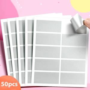 파티 게임, 어린이 공예 및 문구 재미를 위한 PVC 스크래치 오프 스티커 50개 -DIY 프로젝트