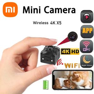 Xiaomi 4K 무선 카메라 미니 WiFi IP/AP 원격 모니터 충전식 배터리 모션 감지 휴대용 캠코더 홈 야외