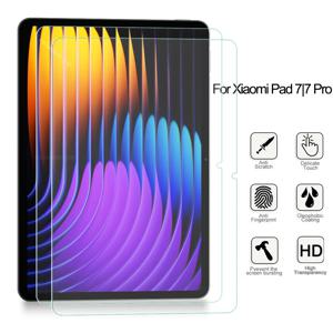 Xiaomi Pad 7 용 2 조각 하드 스크래치 방지 필름 HD 강화 유리 화면 보호기 Xiaomi Pad 7 Pro 용 투명 보호 커버
