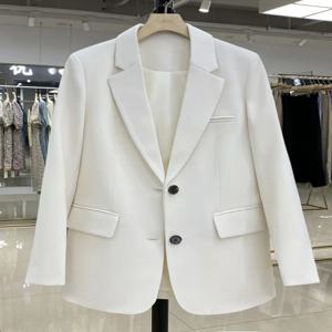 여성 자켓 핑크 작은 정장 여성 코트 캐주얼 작은 느슨한 한국어 버전 작은 정장 여성 디자인 감각 블레이저 여성