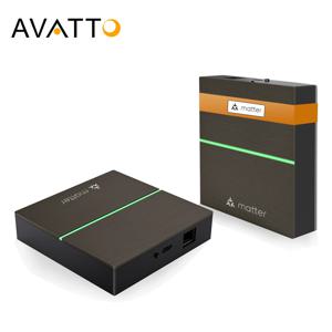 AVATTO Tuya Matter 스마트 유선 게이트웨이 허브, ZigBee 스마트 홈 브리지 리모컨은 HomeKit,Siri,Google Home,Alexa와 함께 작동합니다.