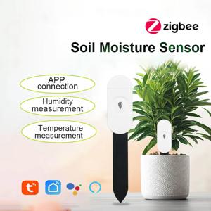 Zigbee 토양 수분 센서 모니터 식물 수분 습도 온도 테스터 Tuya 스마트 라이프 음성 제어 Google 홈 Alexa