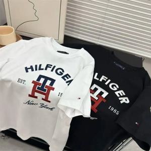새로운 고품질 트렌드 빈티지 앙헬레스 틈새 패션 브랜드 남성 여성 캐주얼 루즈 다목적 트렌디 반팔 티셔츠