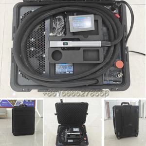 휴대용 경량 펠리칸 케이스 수하물 1200w 섬유 레이저 청소 기계 자전거 프레임 구부러지지 않은 자동차 림