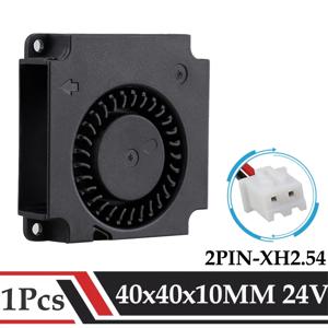 Gdstime 40x40x10mm 송풍기 팬 DC 24V 팬 4cm 40mmx10mm 듀얼 볼 및 유압 브러시리스 배기 냉각기 4010 3D 프린터 라디에이터