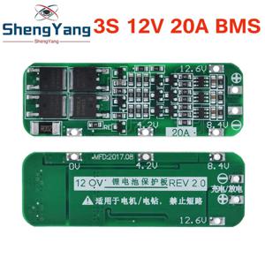 TZT 리튬 이온 배터리 18650 충전기 PCB BMS 보호 보드, 드릴 모터용 12.6V Lipo 셀 모듈, 64x20x3.4mm, 3S 20A