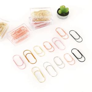 투투 20 개/상자 50x20mm 대형 바인더 클립 장식 8 색 와이드 종이 클립 카와이 사진 클립 사무실 클립 H0276
