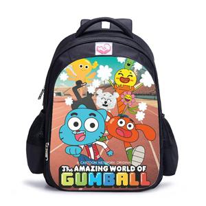 16 인치 놀라운 세계 Gumbal 어린이 학교 가방, 정형 외과 배낭 어린이 학교 소년 소녀 Mochila 어린이 Catoon 가방