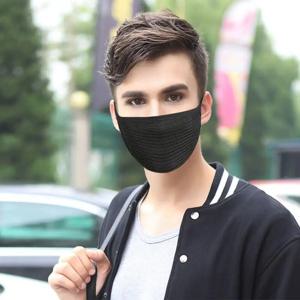 코와 입 마스크 안티 더스트 페이스 커버 블랙 키즈 재사용 가능 한국어/일본어