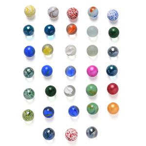 10/20/50/100pcs 유리 공 16 Mm 크림 콘솔 게임 핀볼 기계 가축 작은 구슬 팻 장난감 부모-자식 기계 구슬