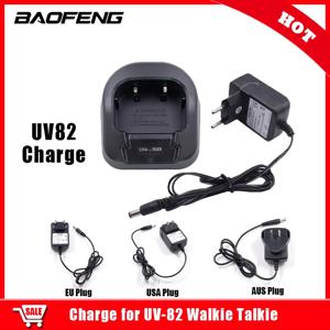 Baofeng UV82 라디오에 대 한 충전기 Baofeng UV-82 UV82 액세서리에 대 한 EU AU 영국 미국 어댑터와 휴대용 정품 홈 충전기