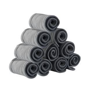 Elinfant 4/8/10 Pcs 기저귀 삽입 5 레이어 대나무 숯 흡수성 재사용 가능한 아기 기저귀 기저귀 기저귀 아기 천 기저귀