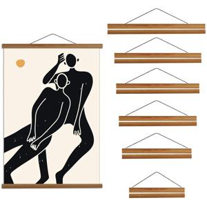 21-100 cm 티크 소나무 나무 자기 그림 프레임 나무 사진 프레임 그림 캔버스 포스터 프레임 캔버스 프레임 아트 옷걸이 크리스마스