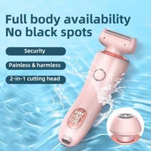 여성용 무통 제모기, USB 충전식 트리머, 바디 면도기, 얼굴 다리 겨드랑이 비키니, 손 음모 면도기