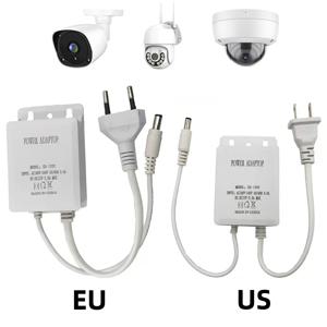 12V 2A CCTV 카메라 전원 어댑터 야외 방수 EU 미국 플러그 어댑터 CCTV Ip 카메라 시스템 충전기 110V 220V AC DC DIY 사용